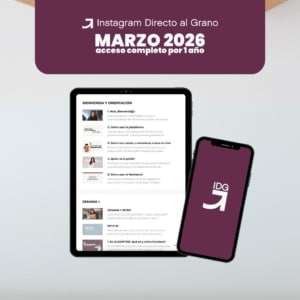 Instagram directo al grano. El curso online más completo para a vender por instagram