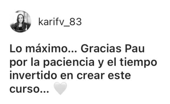 testimonio curso instagram directo al grano paulina cisneros