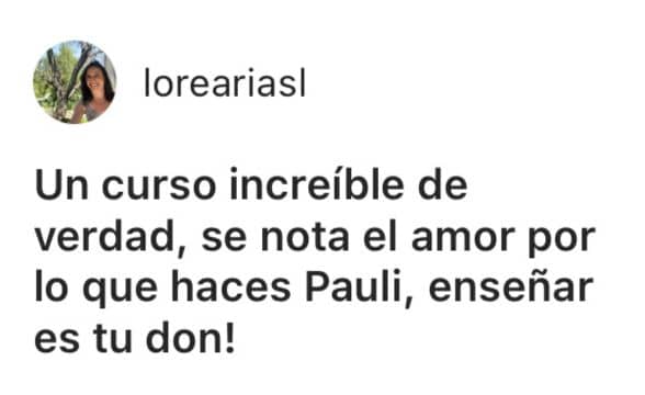 testimonio curso instagram directo al grano paulina cisneros