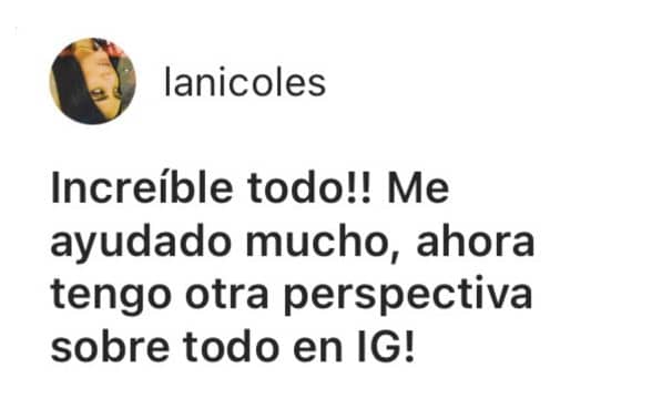 testimonio curso instagram directo al grano paulina cisneros